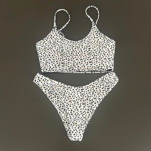 Zaful Dalmatian Print Bikini